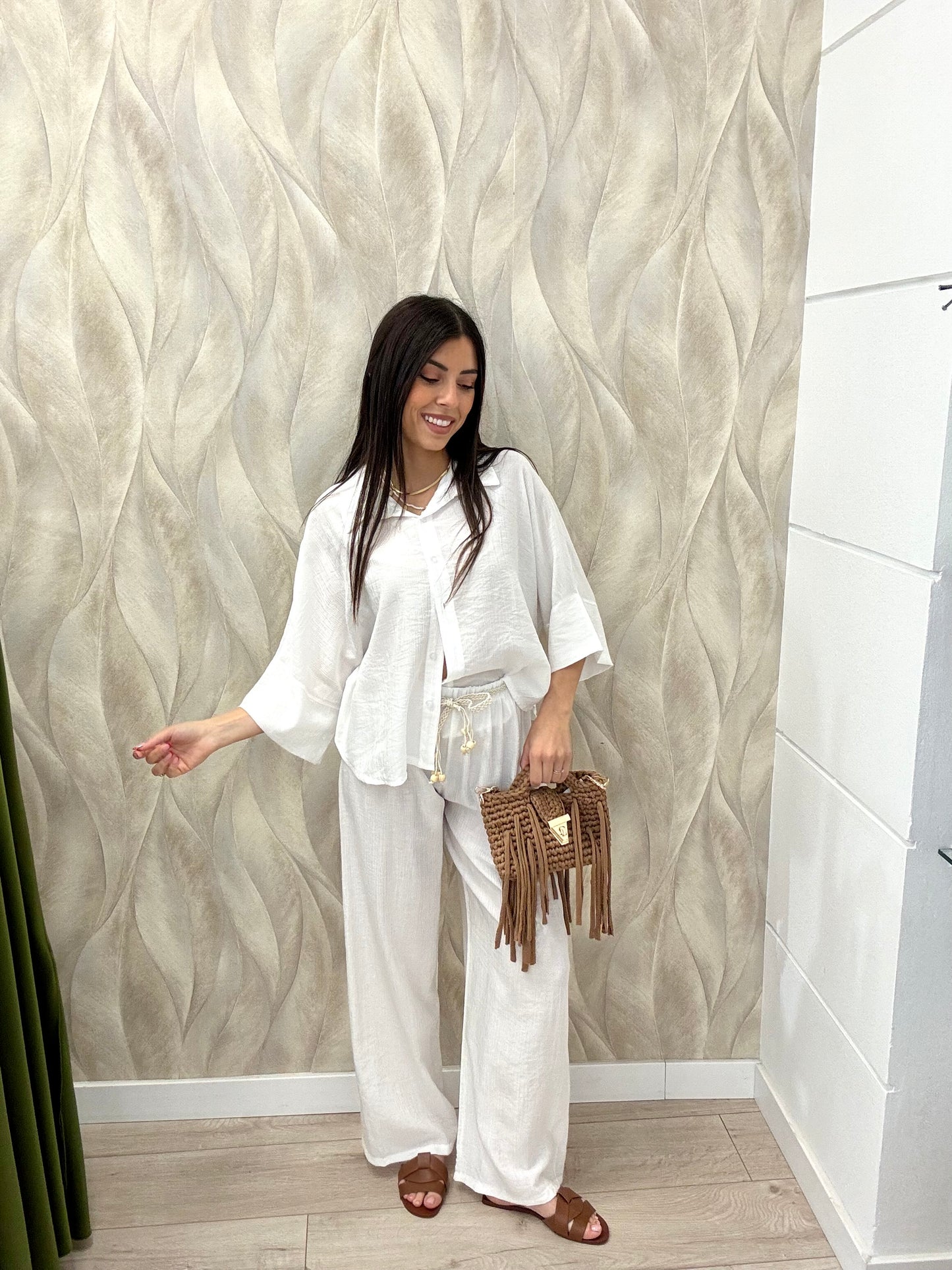 Camicia tencel costina