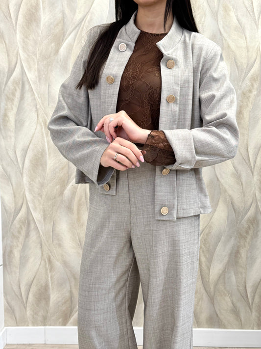 Giacca bottoni fiammato