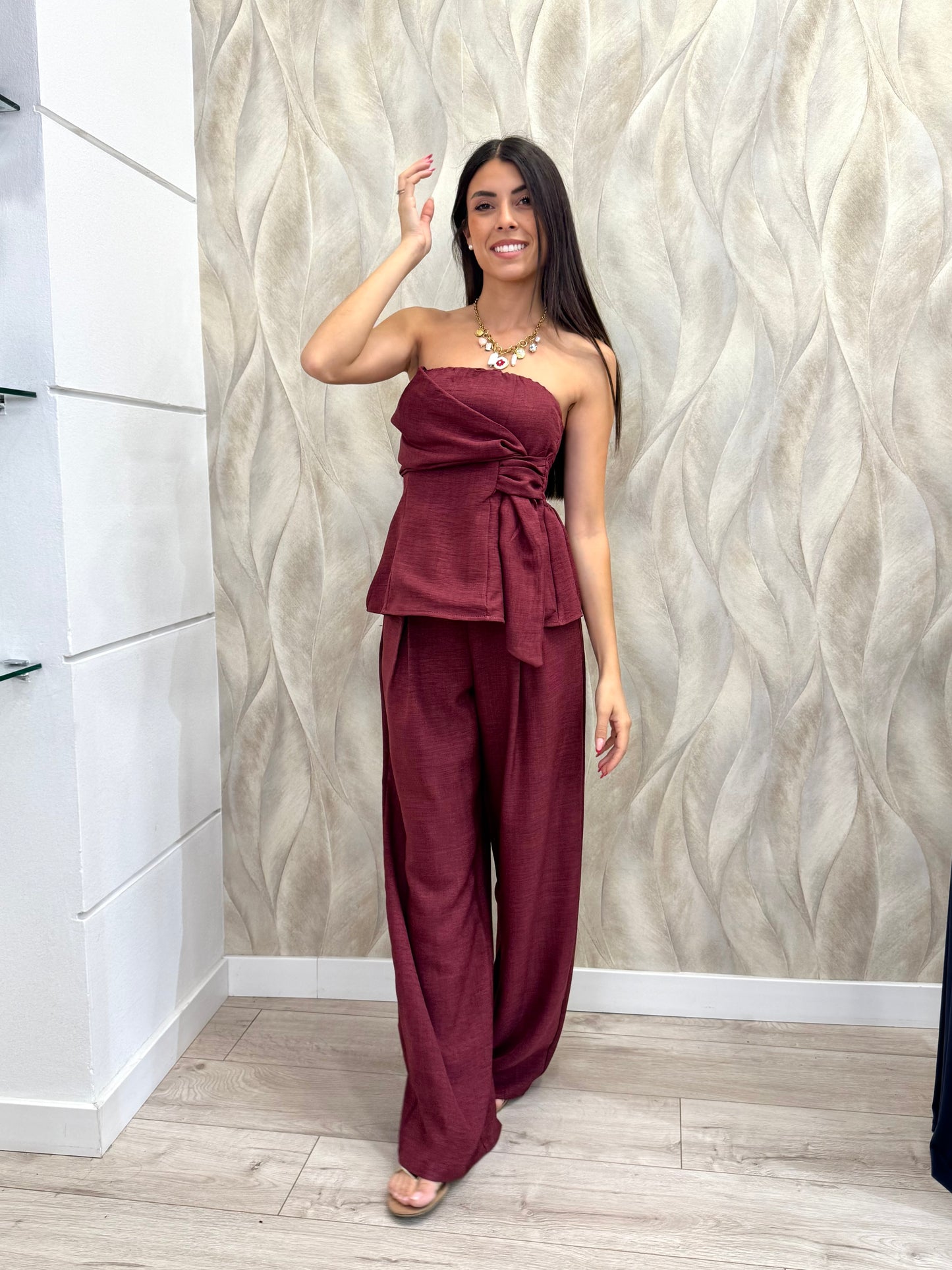 Completo top nodo + pantalone