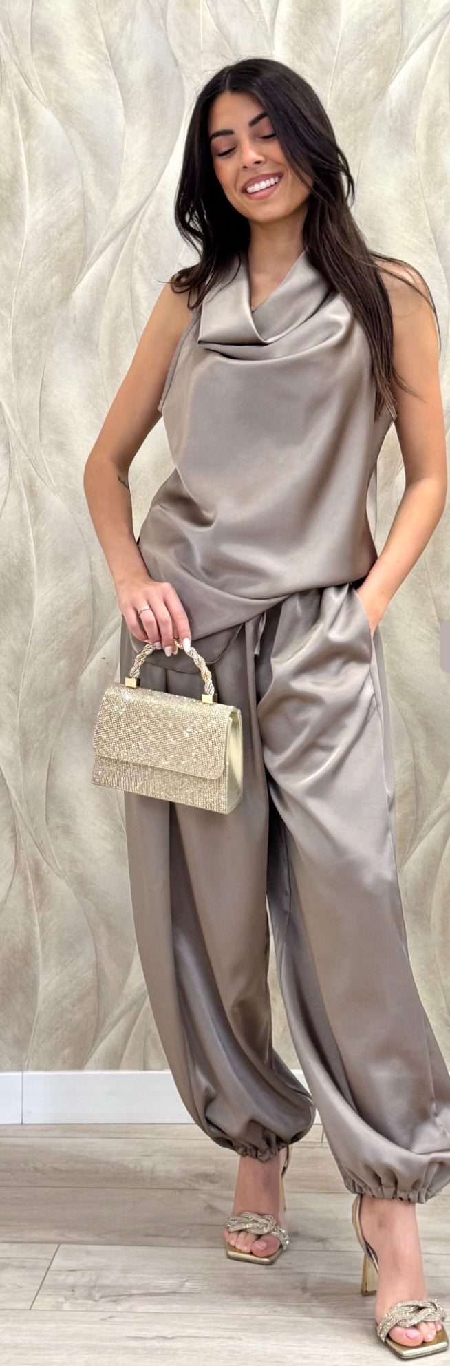 Pantalone raso baloon