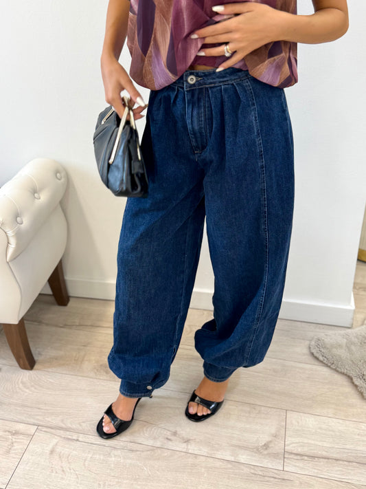 Jeans baloon polso fondo