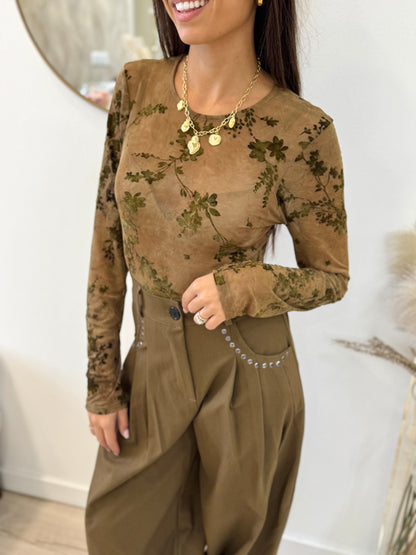 Body tulle fiori