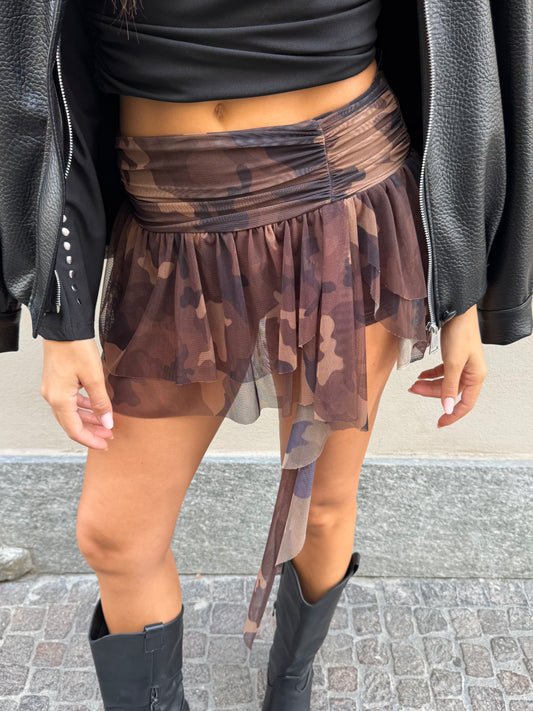 Mini tulle mimetico