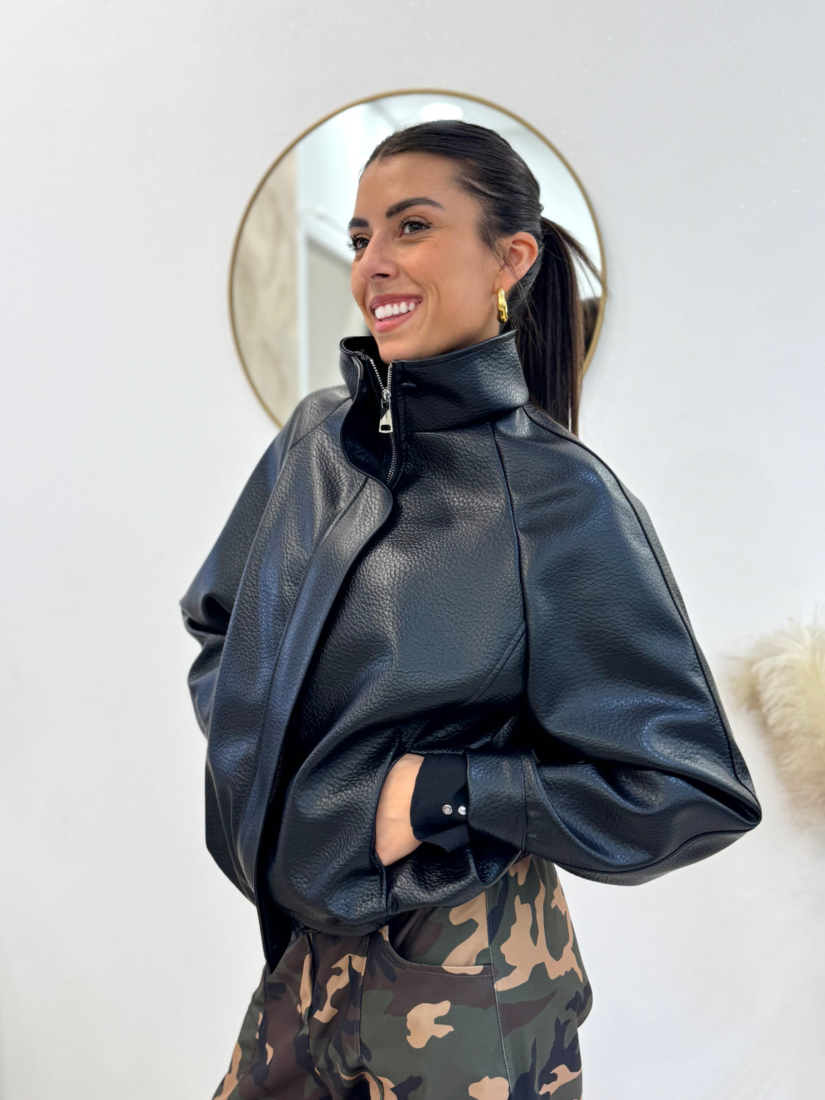 Bomber ecopelle