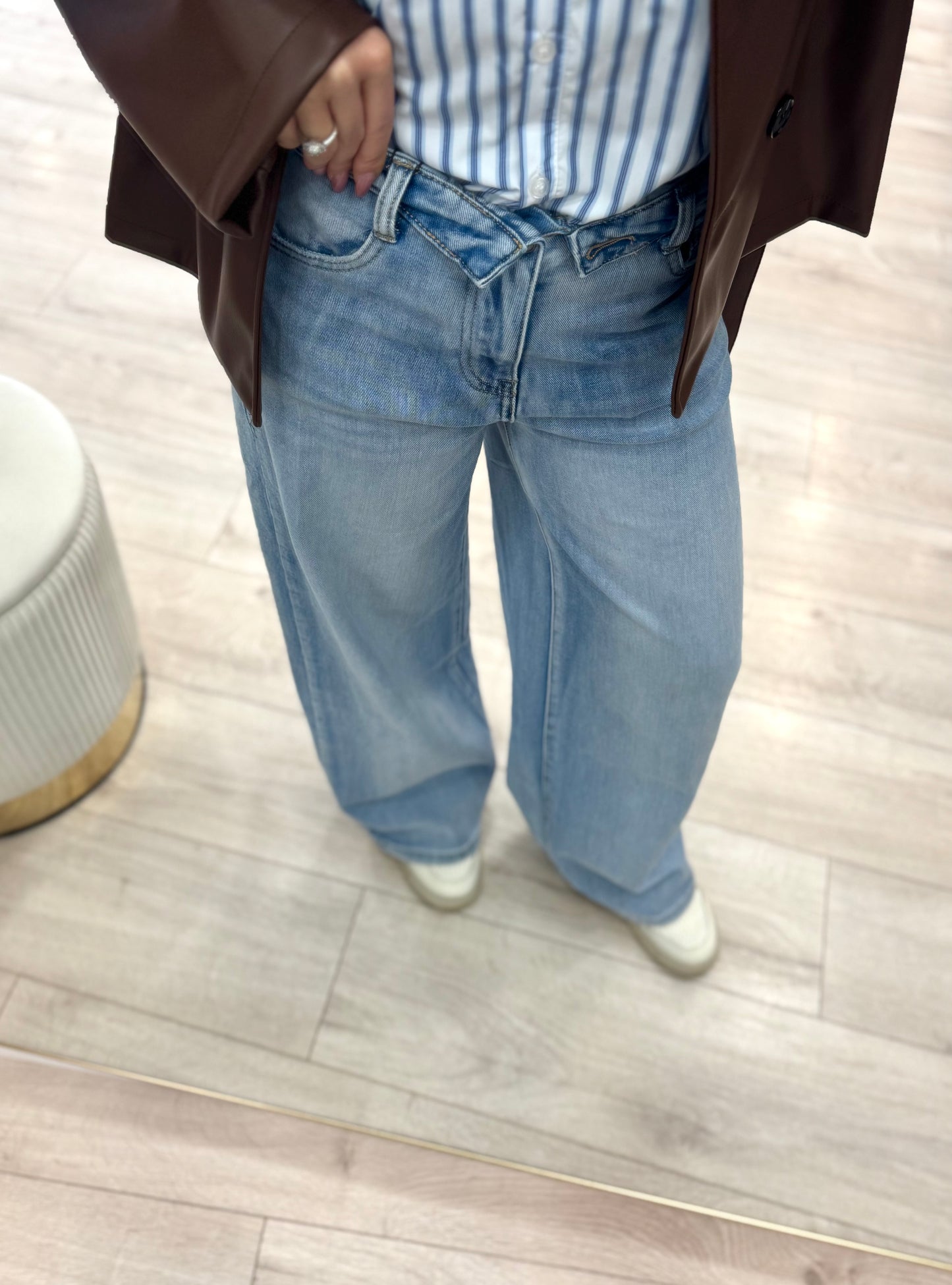 Jeans risvolto vita