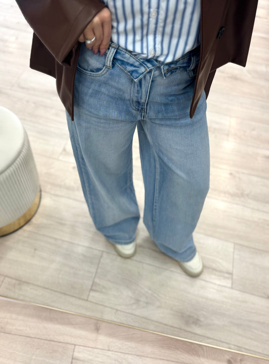 Jeans risvolto vita