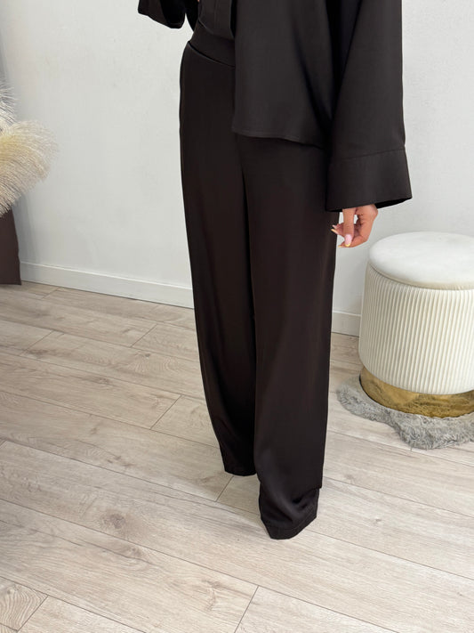 Pantalone raso operato