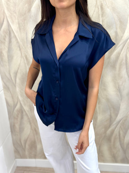 Camicia kimono raso