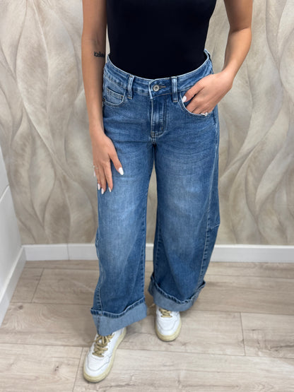 Jeans baloon risvolto