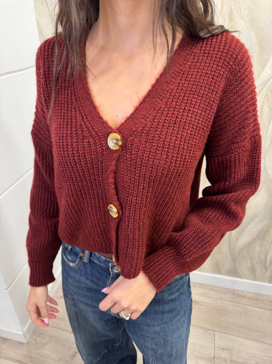 Cardigan costa pesante