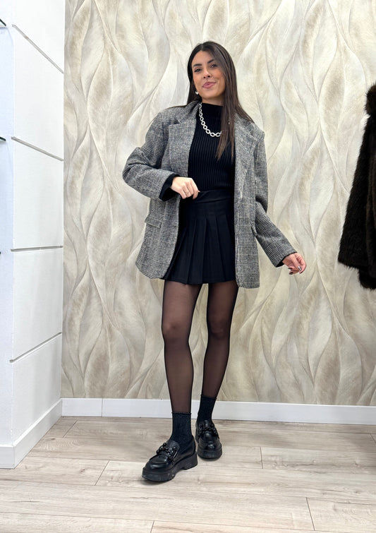 Giacca over scozzese pesante