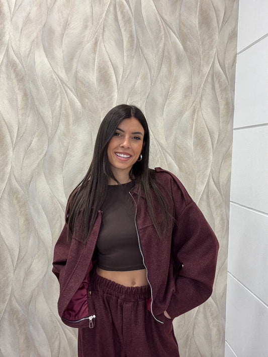 Giubbotto pannetto con arriccio