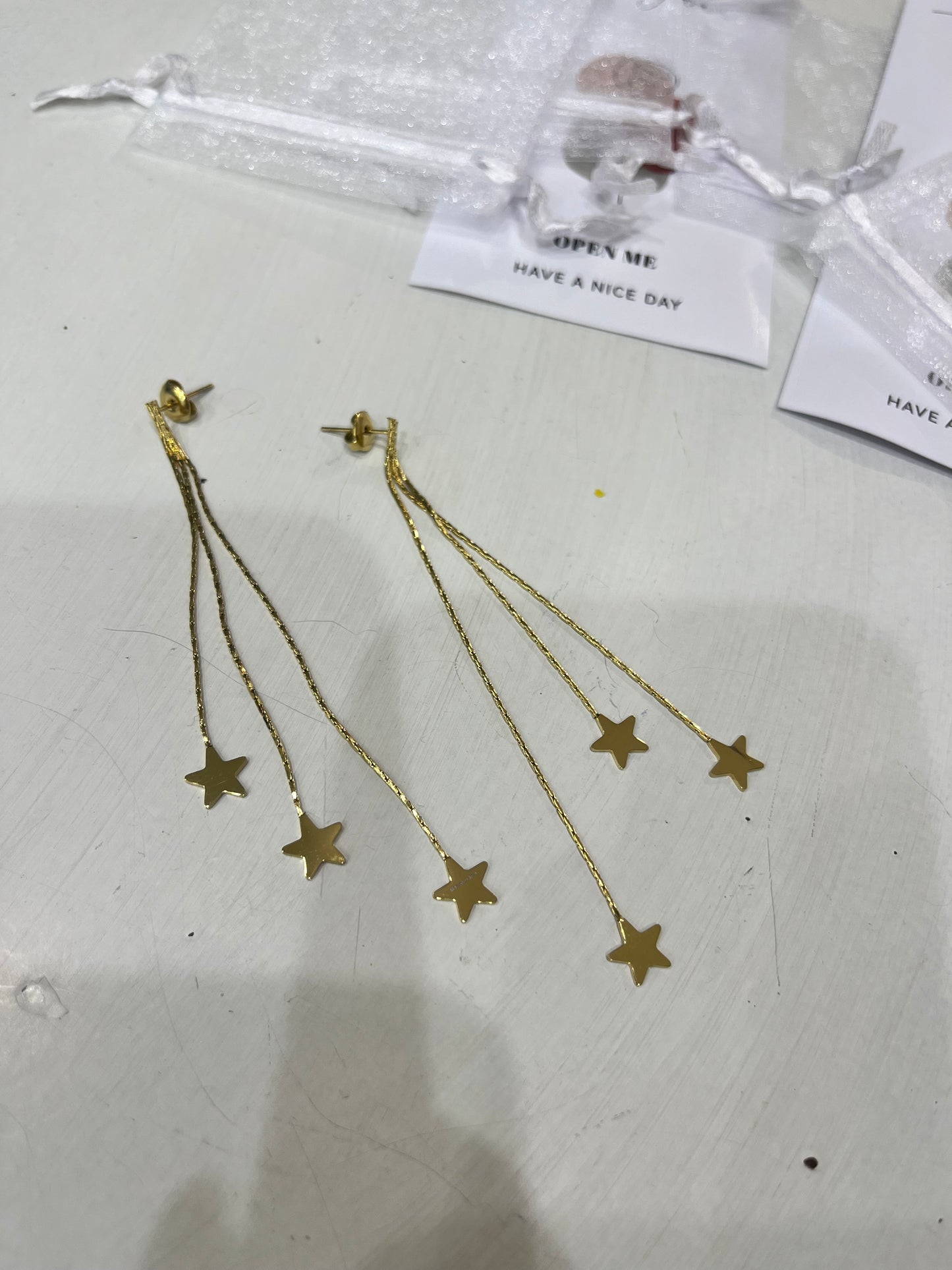 Orecchini pendenti stelle